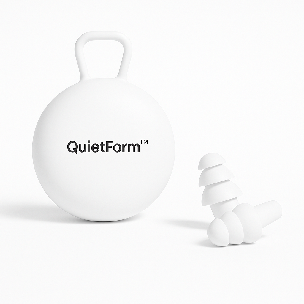 QuietForm™Sleep Earplugs (White Case)